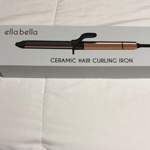 Ella Bella Ceramic Hair Curling Iron - Black and Gold